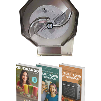 Cortador Ralador Fatiador Inox + 3 E-books