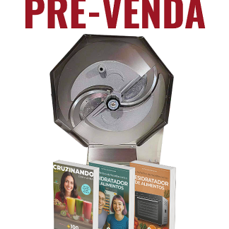 KIT PRÉ-VENDA SETEMBRO - PREVISÃO DE ENVIO: 03/09/26 - Cortador Ralador Fatiador Manual de Alimentos Frutas Legume - INOX + 3 E-books