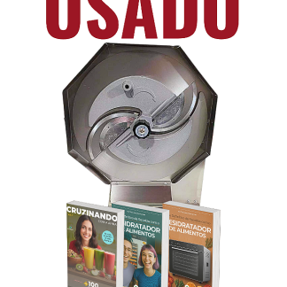 USADO Cortador Ralador Fatiador Inox + 3 E-books
